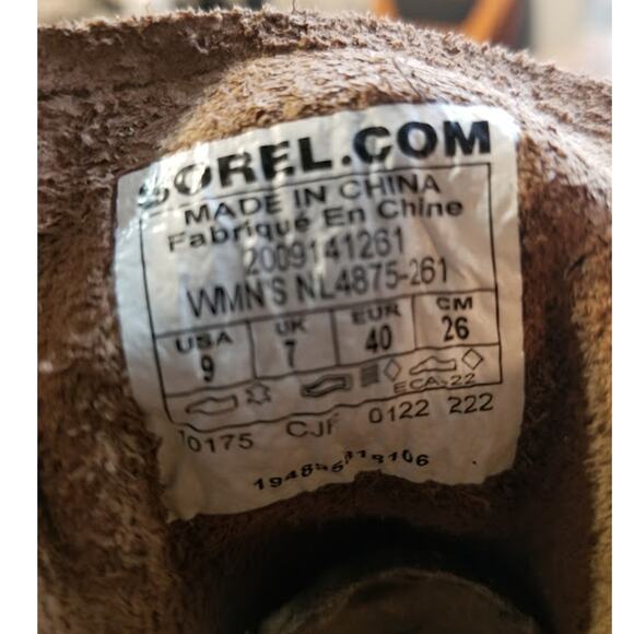 Sorel Women's  Hi- Line Heel Lace Boot Size 9 #2009141  Umber, Ceramic NWT - Picture 7 of 9